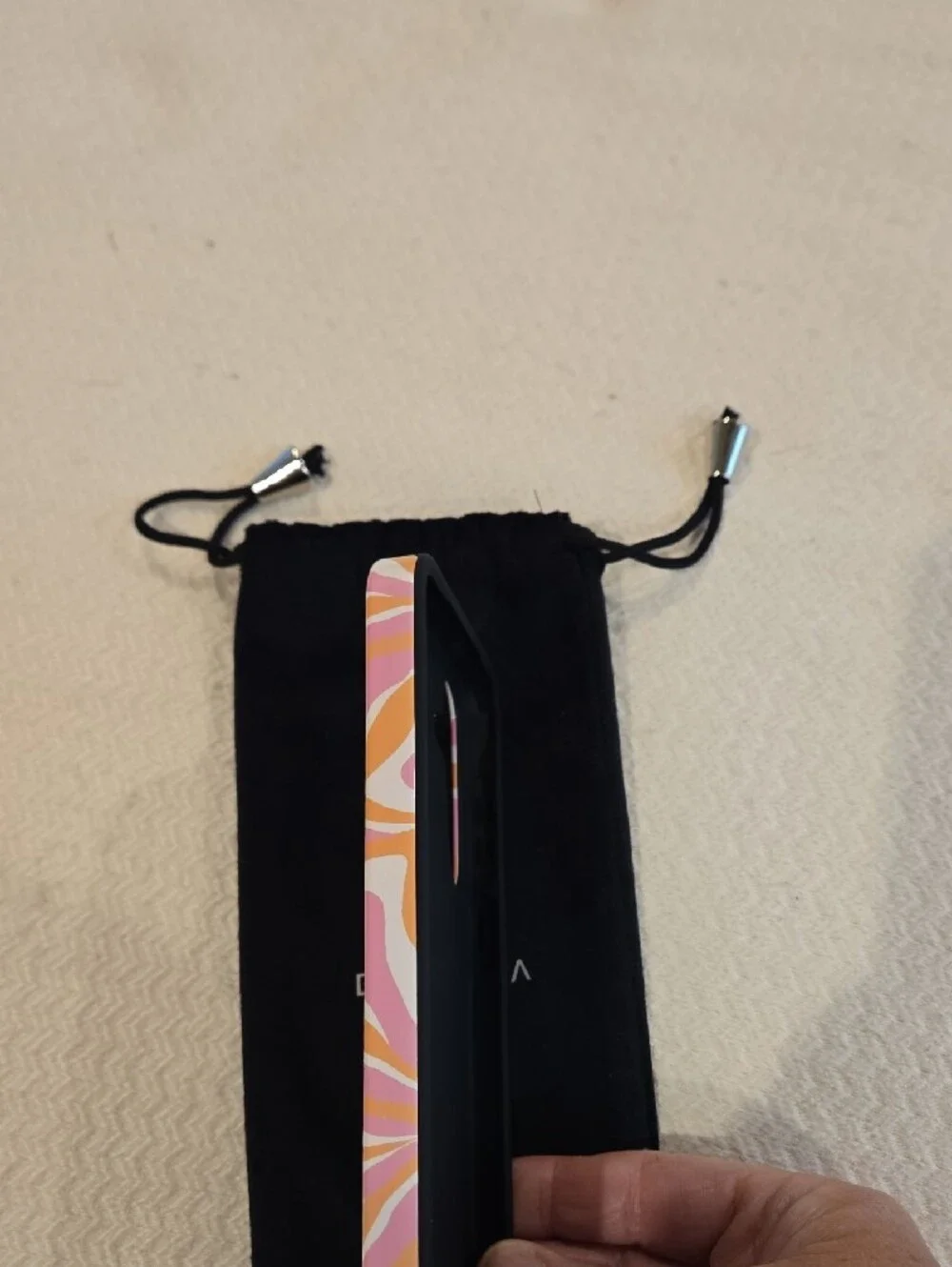 Burga Pink & Orange Abstract Pattern Phone Case - Picture 3 of 5